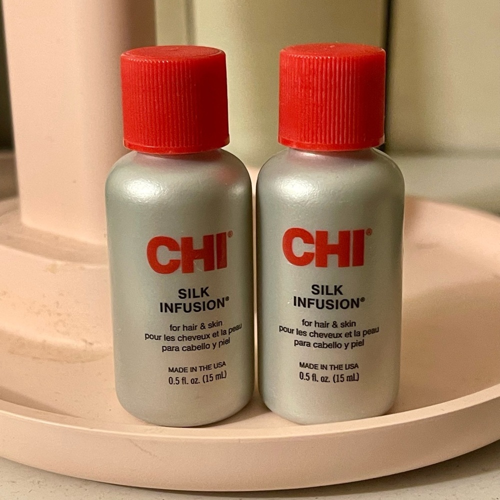 CHI Silk Infusion Hair and Skin Treatment 2 Bottles-Brand New and Sealed